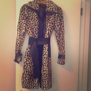 Faux fur vintage BEBE when it was good circa 2000